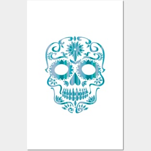 Sugar Skull Blues Posters and Art